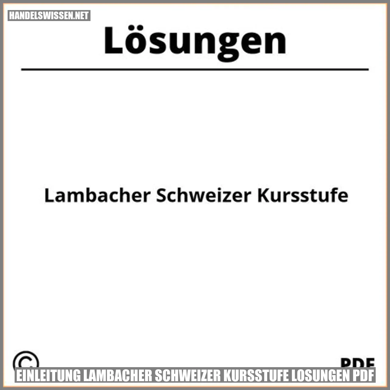 Einleitung Lambacher Schweizer Kursstufe Lösungen PDF