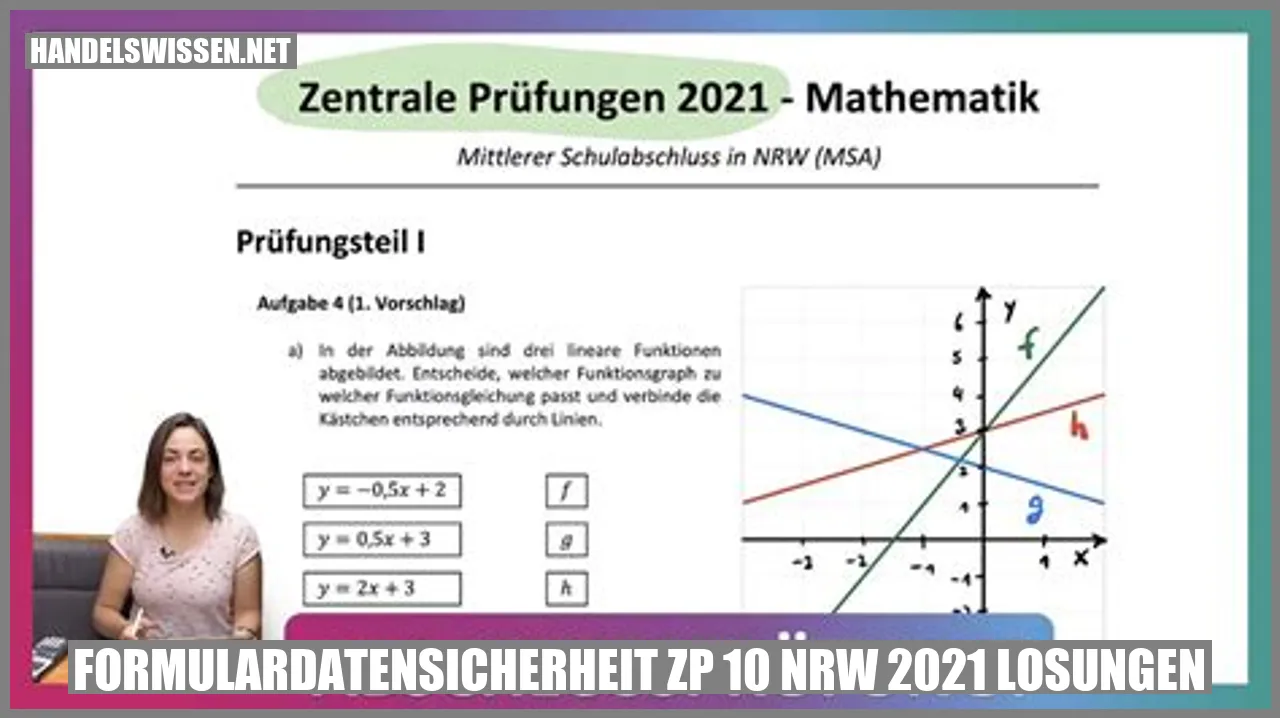 Formulardatensicherheit ZP 10 NRW 2021 Lösungen