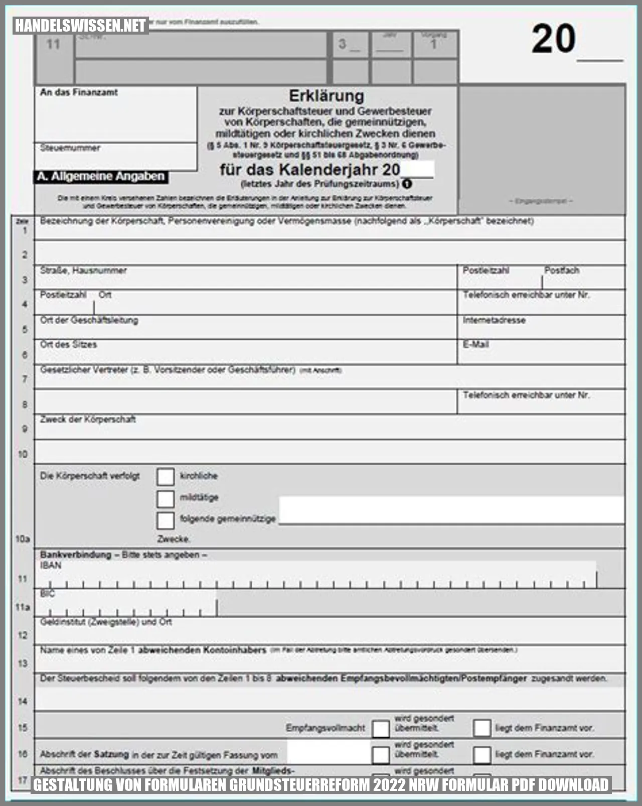 Bild zum Thema Gestaltung von Formularen grundsteuerreform 2022 nrw formular pdf download